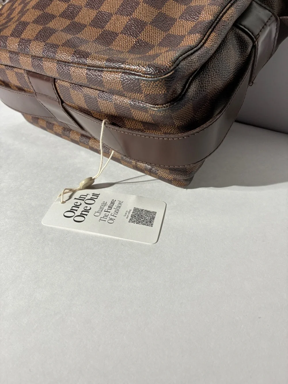 Pre -love Authentic Louis Vuitton Damier Ebene Naviglio Crossbody Bag